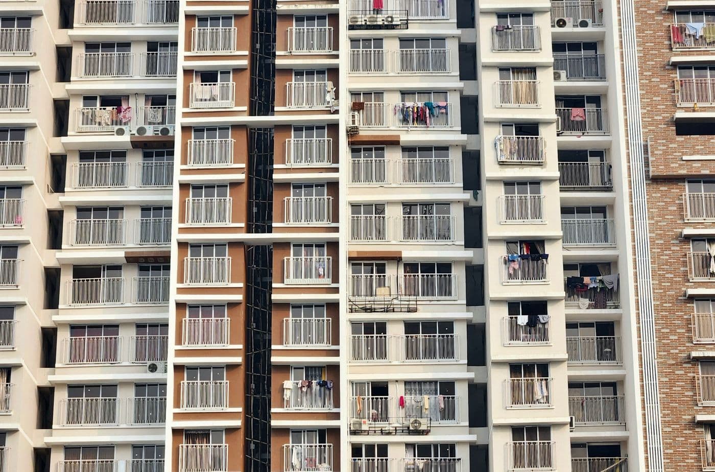 Cluster of residential high-rise buildings in Adajan, Surat
